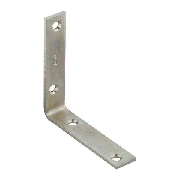 National Hardware 4 in. H X 0.88 in. W X 0.12 in. D Zinc-Plated Steel Inside Corner Brace N220-145 - main
